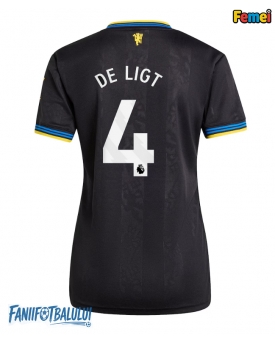Manchester United Matthijs de Ligt #4 Tricou Fotbal Replică 2025-26 Femei Treilea